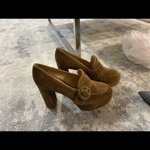 Gianvito Rossi Leon corduroy Platform Loafers